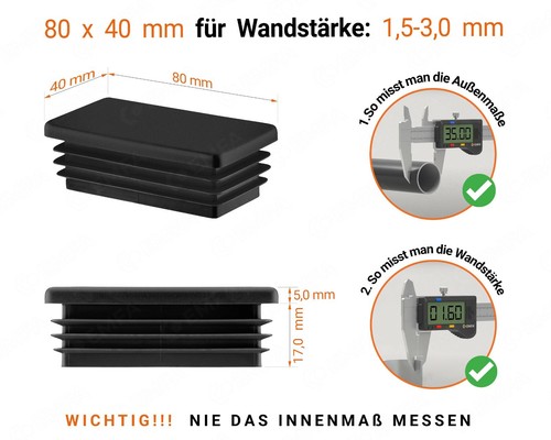 80x40 lamellenstopfen - 80x40,