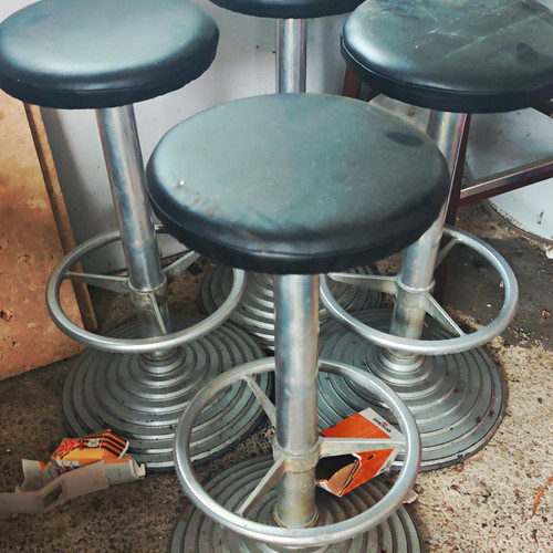 Barhocker grau - 3x,