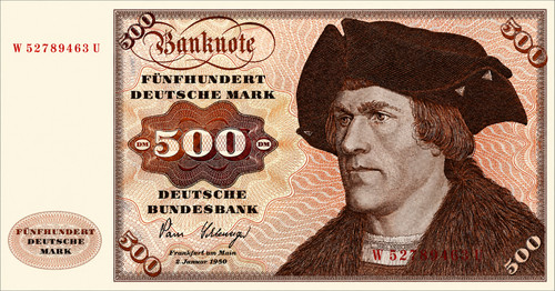 500 banknote poster 80x40 - poster,