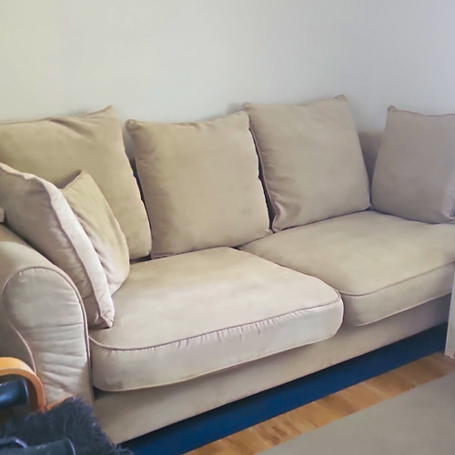 Beiges sitzer sofa - 3-sitzer,