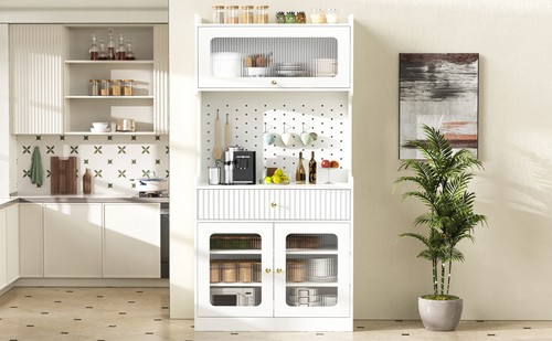 Küchenschrank weiß 80x40x180 - weiß,
